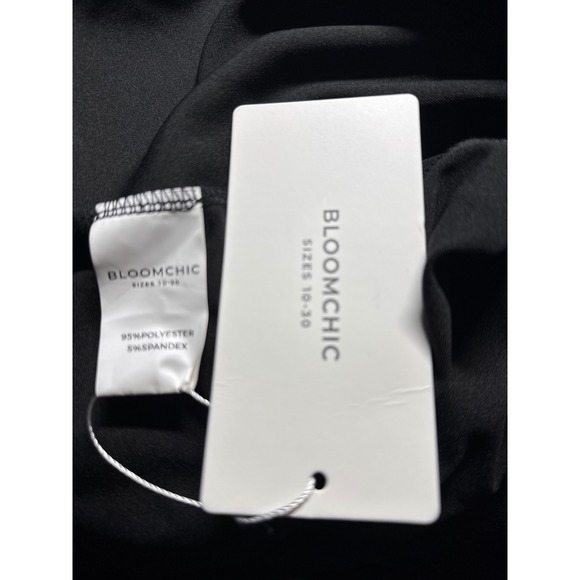 BLOOMCHIC Black Tie Front Long Sleeve Blazer Jacket Plus Size 22 24 - Picture 6 of 11